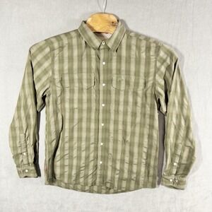 Simms Fishing Pearl Snap Western Shirt Mens Medium Outdoors Gorpcore Fly Fishing